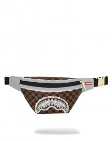 לצפייה במוצר תיק פאוץ' (Fanny Pack / Belt Bag) בצבע חום שחור משבצעות